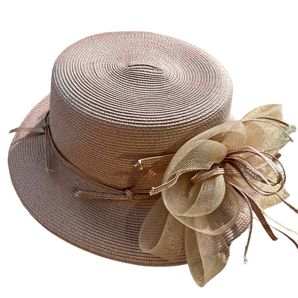 Georgi vintage straw hat w/ bow